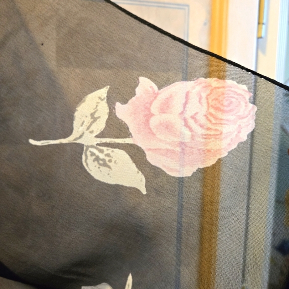 Three Sheer Woman's Scarfs, 2 Square, 1 Rectangle, Pastel & Neutral Colors - Picture 10 of 16